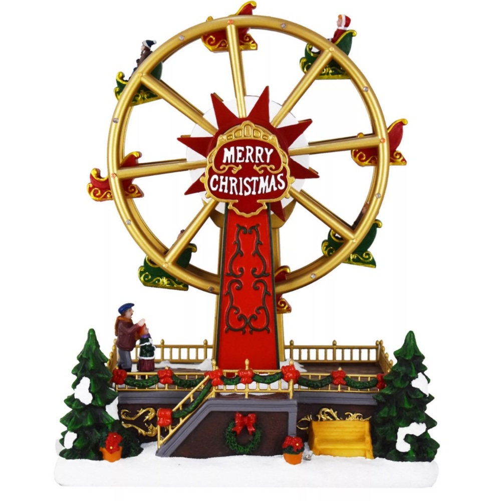St. Nicholas Square® LED Musical Merry Christmas Ferris Wheel Table Decor